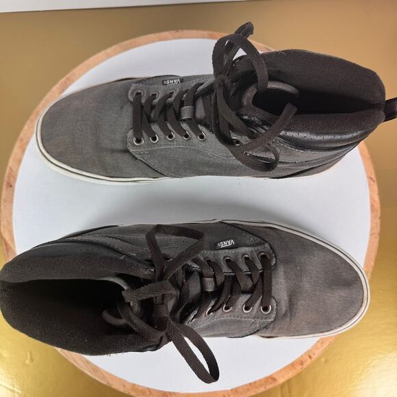 Vans Atwood High Top Gray Sneakers Skater Streetwear Athleisure Mens Size 10.5 - Picture 3 of 8